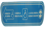 ACRILICO AVISO SILLA DE RUEDAS DISCAPACITADOS