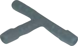 TEE LIMPIABRISAS PLASTICA DE 3/16"