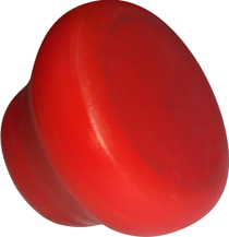 BOTÓN ROJO PARA VÁLVULA